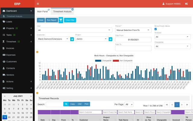 Project & Timesheet Management System